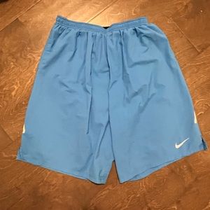 Nike blue running shorts. Size L